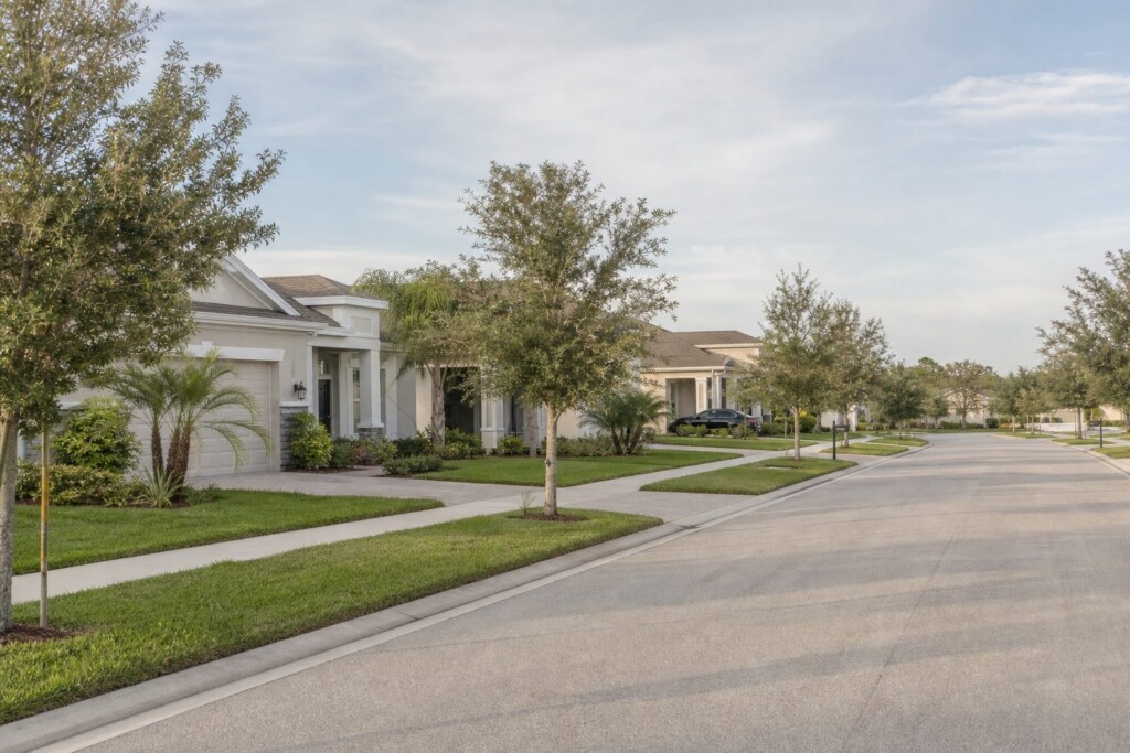 Parrish neighborhood with well-kept homes and quiet residential streets